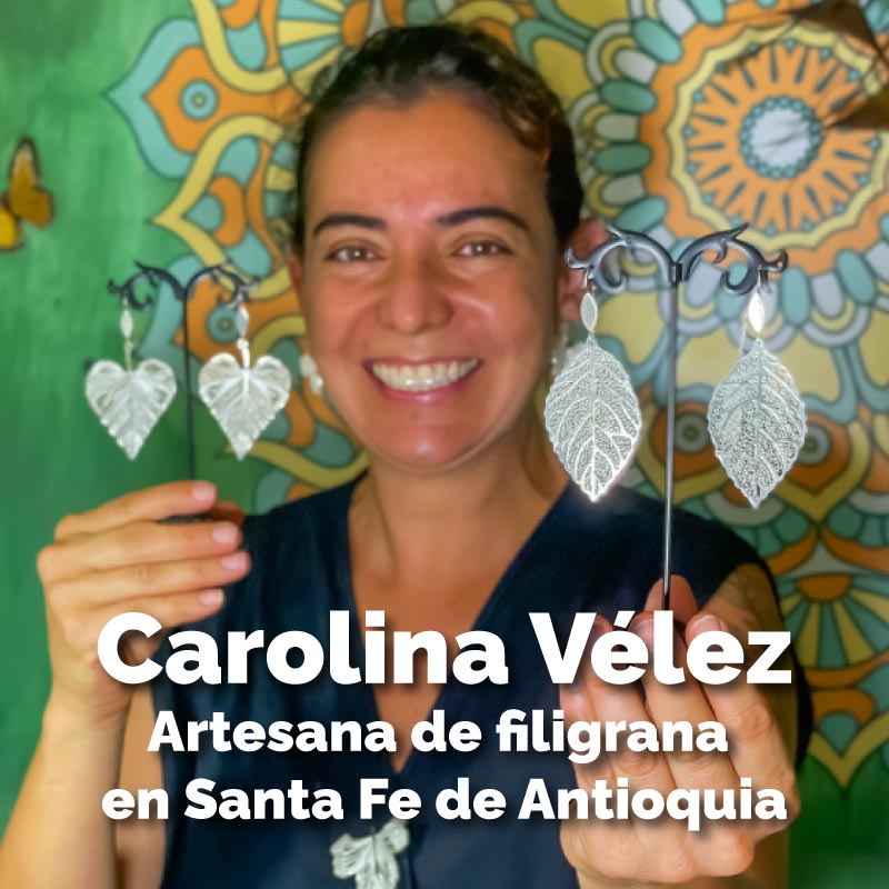 Carolina Vélez artesana de filigrana en Santa Fe de AntioquianbspAgencia de Viajes fantasytours Planes turísticos en Santa Fe de Antioquia Medellín Guatapé y Nápoles