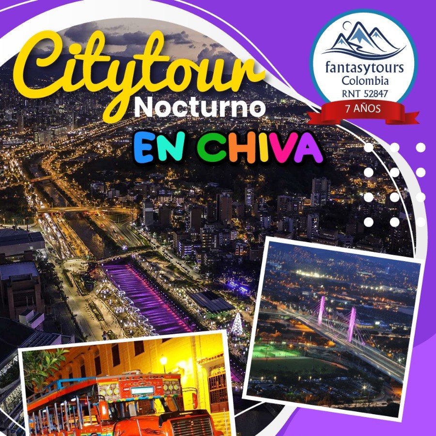 Vive Medellín de noche, ¡en una chiva!